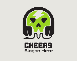 Web - Skull Audio App logo design