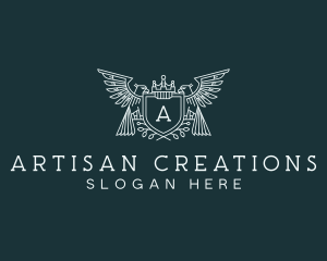 Artisanal Eagle Crest logo design