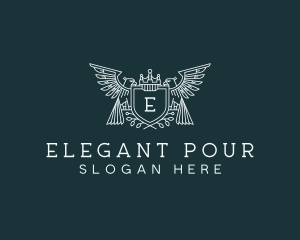 Artisanal Eagle Crest logo design