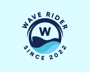 Water Ocean Waves logo design