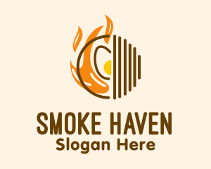 Cooking Fire Grill logo design