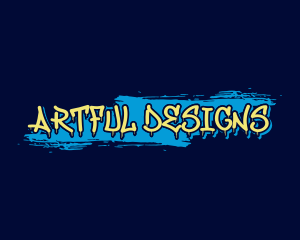 Graffiti Street Art Business logo design