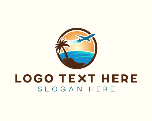 Resort - Beach Travel Tour logo design
