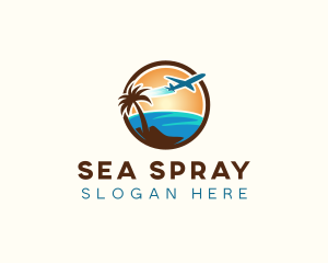 Beach Travel Tour logo design