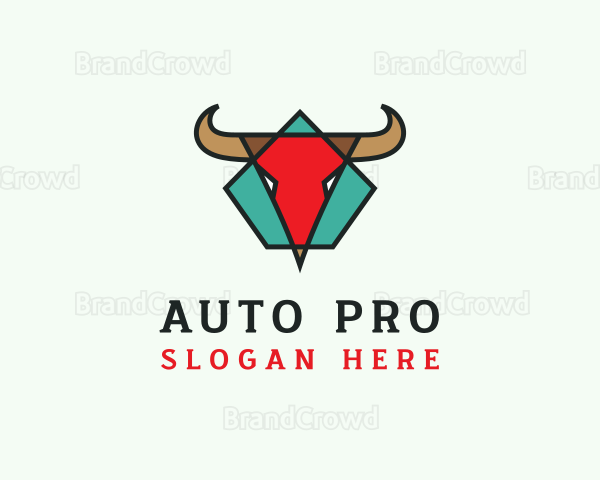 Pentagon Longhorn Bull Logo