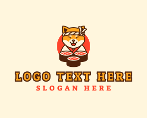 Dining - Dog Sushi Restaurant logo design