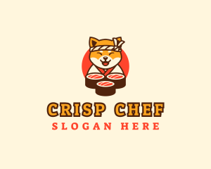 Dog Sushi Restaurant logo design