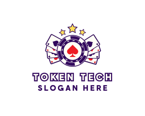 Token - Poker Card Token logo design