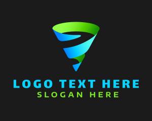3d - 3D Cone Marketing logo design
