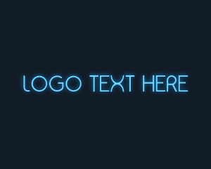 General - Futuristic Neon Signage logo design
