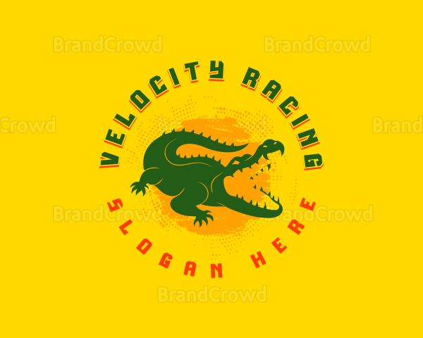 Wild Crocodile Reptile Logo