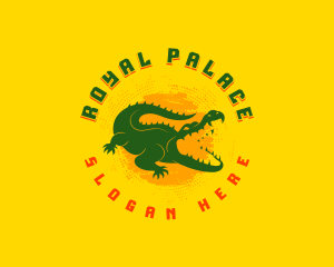 Wild Crocodile Reptile Logo