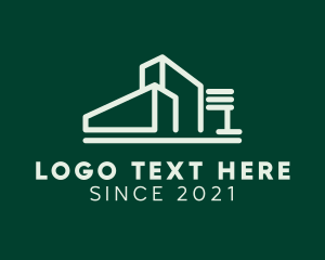 Freight - Cargo Delivery Warehouse logo design