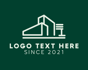 Warehouse - Cargo Delivery Warehouse logo design