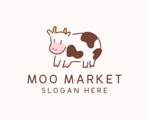 Cow - Baby Cow Calf Animal logo design