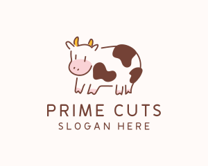 Beef - Baby Cow Calf Animal logo design
