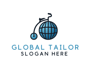 Global High Wheel logo design