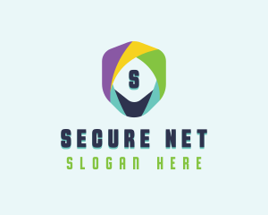 Cybersecurity - Tech Cybersecurity Shield logo design