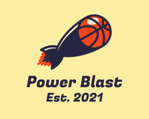 Blast - Basketball Missile Blast logo design