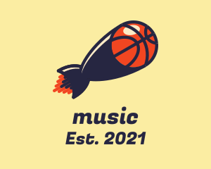 Game - Basketball Missile Blast logo design