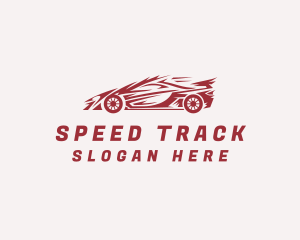 Fast Sports Car Race Logo