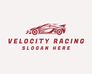 Fast Sports Car Race logo design