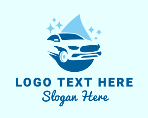 Car Service - Car Cleaning Droplet logo design