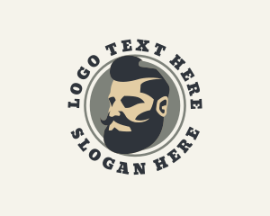 Mustache Man Barber Logo