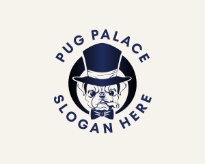 Pug - Angry Boss Dog logo design