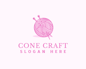 Yarn Ball Weaving logo design