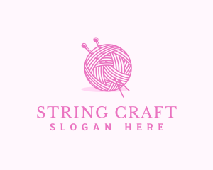 Yarn Ball Weaving logo design