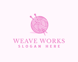 Yarn Ball Weaving logo design