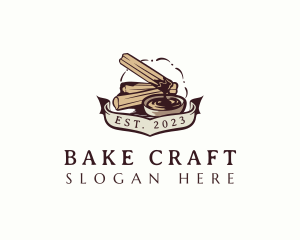 Churro Pastry Dessert logo design