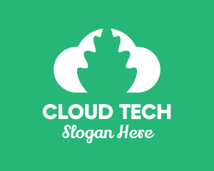 Cloud - Cloud Tree Plant logo design