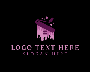 House - Paint Renovation House logo design