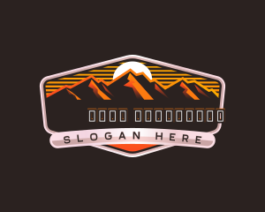 Mountaineering - Mountain Hiking Summit logo design