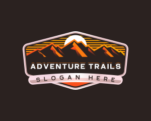 Mountain Hiking Summit logo design