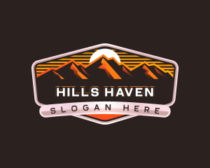 Mountain Hiking Summit logo design