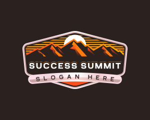 Mountain Hiking Summit logo design