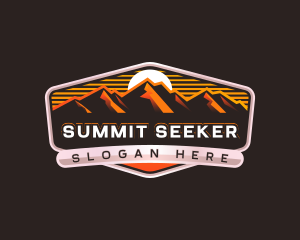 Mountain Hiking Summit logo design