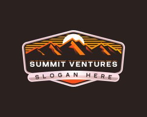 Mountain Hiking Summit logo design