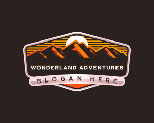 Mountain Hiking Summit logo design