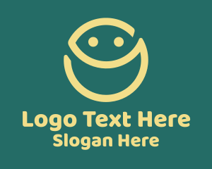 Hello - Happy Face Emoji logo design