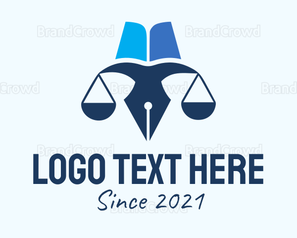 Blue Pen Scale Logo