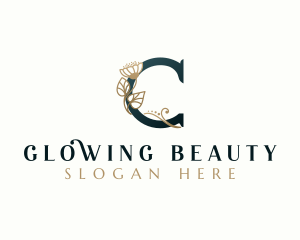 Luxury Flower Boutique Letter C Logo