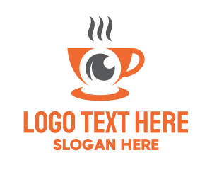 Coffee Shop - Eyeball Coffee Cup logo design