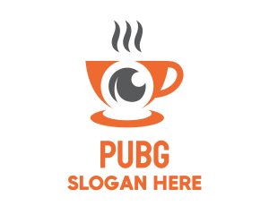 Surveillance - Eyeball Coffee Cup logo design