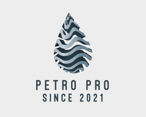 Petroleum - 3D Oil Droplet logo design