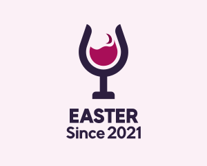 Bartender - Wine Glass Bar logo design