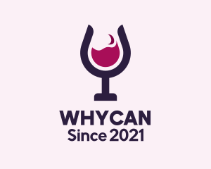 Winemaker - Wine Glass Bar logo design
